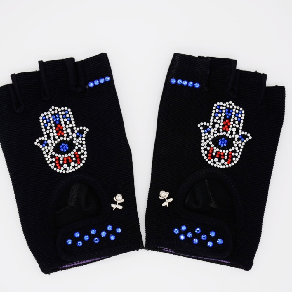 NWT BLUE HAMSA 🪬 SWAROVSKI EMBELLISHED EXERCISE G